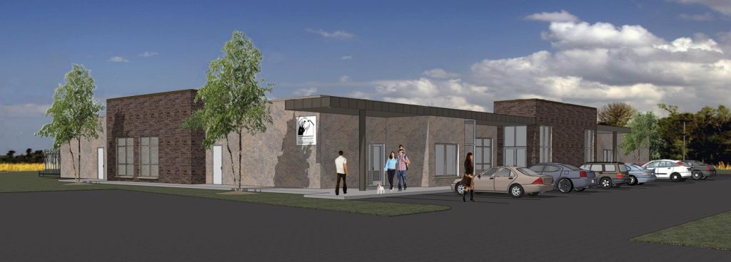 Ingham County Animal Control - Groundbreaking Ceremony 2018 - Granger Construction - New Facility Rendering