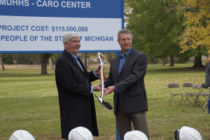 Granger Construction - Caro Center Groundbreaking - Psychiatric Facility Shortage - Ceremonial Shovel (small)