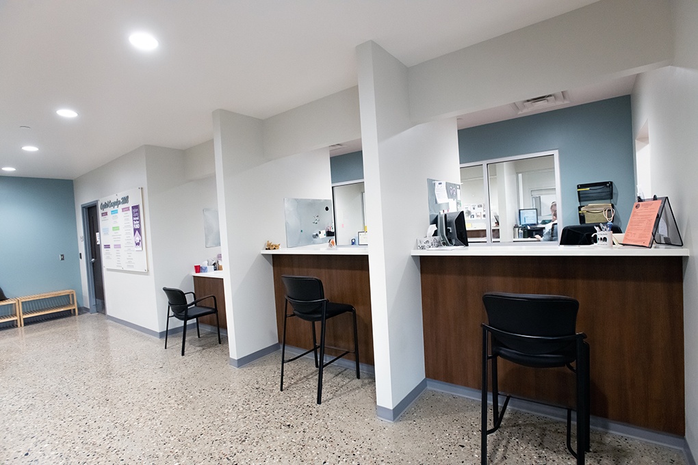 Civic & Municipal Construction - Ingham County Animal Shelter - Lobby Desks