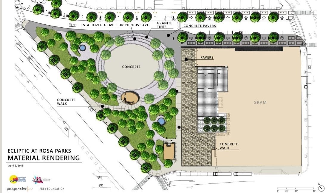 Grand Rapids Rosa Parks Circle Rendering
