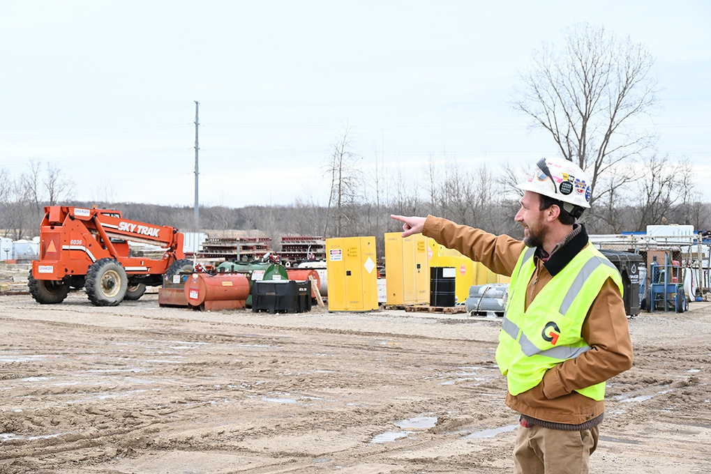 Zac Elkin on jobsite 